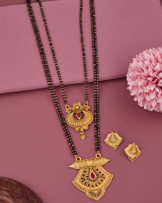 VEMISHTI Alloy Gold-plated Gold Jewellery Set(Pack of 2)