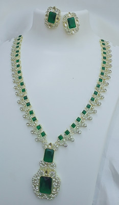 BHOOMI Alloy Sterling Silver Green Jewellery Set(Pack of 3)