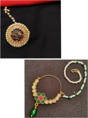 Kavya SAles Alloy Gold-plated Multicolor Jewellery Set(Pack of 2)