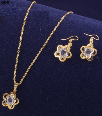 Vandanam RK-PB09 Gold-plated Diamond Alloy Pendant Set
