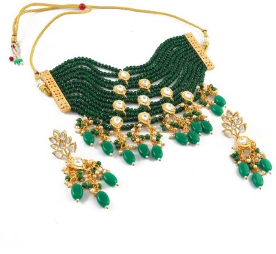 sharma Enterprises Brass Green Jewellery Set(Pack of 1)