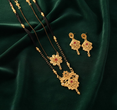 Rasadiya Brass Gold-plated Gold Jewellery Set(Pack of 1)