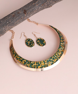 SOHI Alloy Gold-plated Multicolor Jewellery Set(Pack of 3)