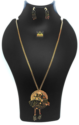Mini Muskan Metal Gold-plated Gold, Multicolor Jewellery Set(Pack of 1)