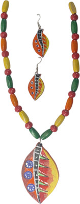 Arembi Terracotta Multicolor Jewellery Set(Pack of 1)