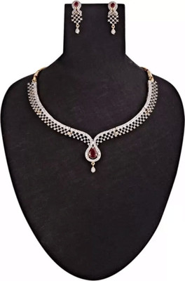 SKG Fashion Store Alloy Gold-plated Silver Jewellery Set(Pack of 1)