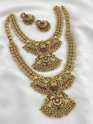 RIENTA JWL Alloy Gold-plated Gold Jewellery Set(Pack of 1)