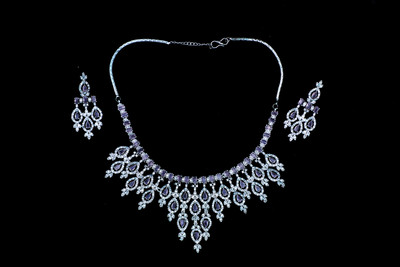 LUSTRA Brass Silver Silver Jewellery Set(Pack of 1)