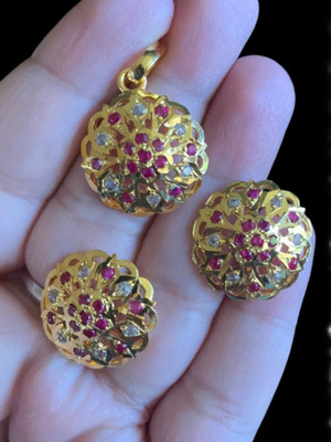 AVIKA COLLECTIONS Copper Gold-plated Gold Jewellery Set(Pack of 3)