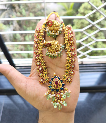 Joyful Alloy Gold-plated Multicolor Jewellery Set(Pack of 2)