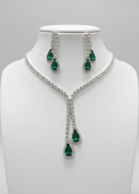 DWEH Alloy Green Jewellery Set(Pack of 1)