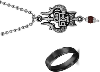 KINGSTYLEIMPEX Stainless Steel Sterling Silver Multicolor Jewellery Set(Pack of 3)