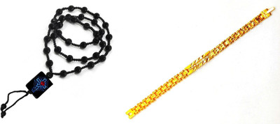 KINGSTYLEIMPEX Dori, Alloy Black, Gold Jewellery Set(Pack of 1)