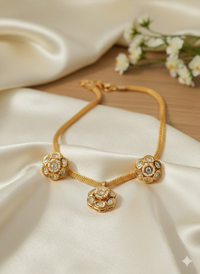 the zoki Brass Brass Gold Jewellery Set(Pack of 1)