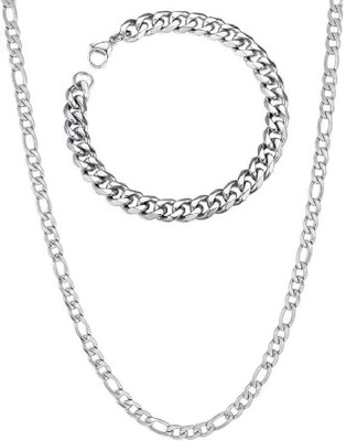 SGM Stainless Steel Silver Jewellery Set(Pack of 1)