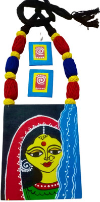 Chanda Fabric Multicolor Jewellery Set(Pack of 1)