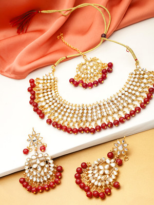 ANOUK Alloy Gold-plated Gold Jewellery Set(Pack of 4)