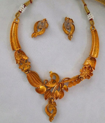 DIGITECHMEDIA Copper, Alloy Gold-plated Multicolor Jewellery Set(Pack of 2)