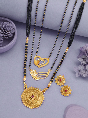 TheSanga Brass Gold-plated Multicolor Jewellery Set(Pack of 1)