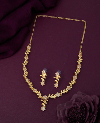 JOSANAIMITATION Alloy Gold-plated Gold Jewellery Set(Pack of 1)