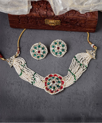 Sukkhi Alloy Gold-plated Multicolor Jewellery Set(Pack of 1)