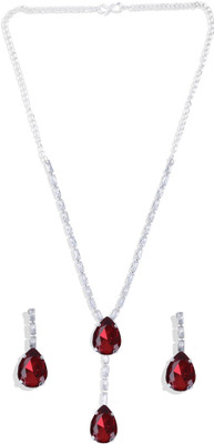 Shree Shyam Alloy Silver White Jewellery Set(Pack of 1)