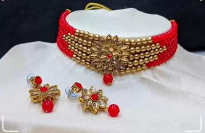 ashlyn creations Crystal Gold Jewellery Set(Pack of 1)