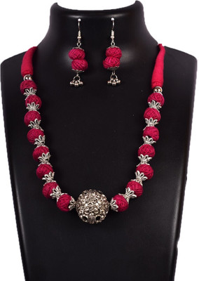 A S enterprize Oxidised Silver Multicolor Jewellery Set(Pack of 1)