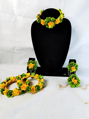 Sanskriti Creations Fabric Multicolor Jewellery Set(Pack of 1)