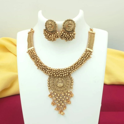 Shilpa Creation Alloy Gold-plated Gold Jewellery Set(Pack of 1)
