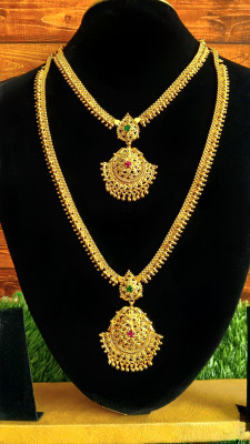 mgm collection Brass Gold-plated Gold Jewellery Set(Pack of 1)