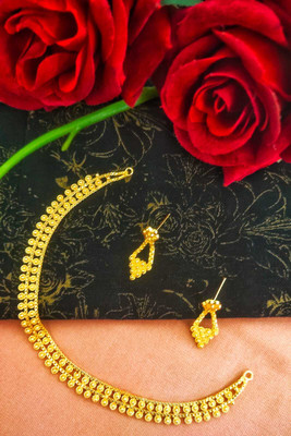 Sarthak creations Alloy Gold Jewellery Set(Pack of 1)