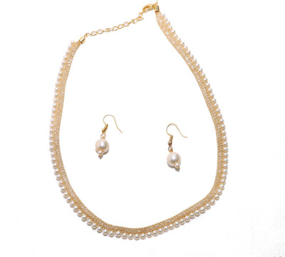 BELLACRAZE Metal Gold-plated Gold Jewellery Set(Pack of 1)