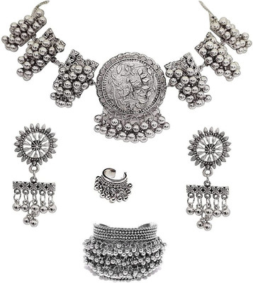 COSMODUST Oxidised Silver Silver Silver Jewellery Set(Pack of 1)