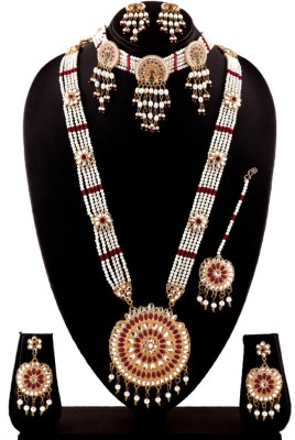 Better Buy Brass Gold-plated Multicolor Jewellery Set(Pack of 2)