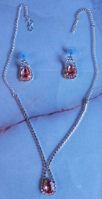 firstquality Alloy Silver Silver, Pink Jewellery Set(Pack of 3)