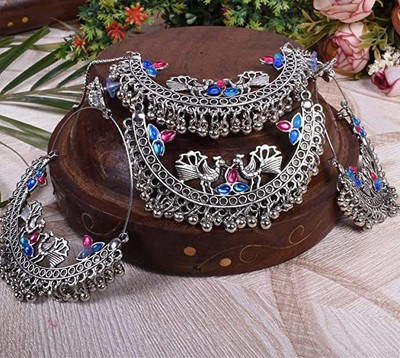 MAYRA TRADING Alloy Silver Silver Jewellery Set(Pack of 1)