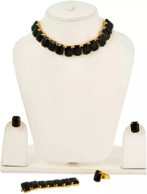 Pankh enterprises Alloy Black Jewellery Set(Pack of 1)