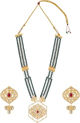 Teejh Alloy Gold-plated Gold Jewellery Set(Pack of 2)