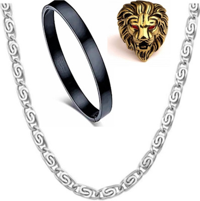 Vedansh Brass Sterling Silver Multicolor Jewellery Set(Pack of 3)