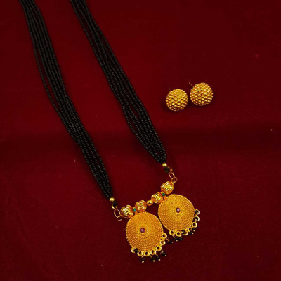 Swaroop Designer Alloy Gold Jewellery Set(Pack of 1)