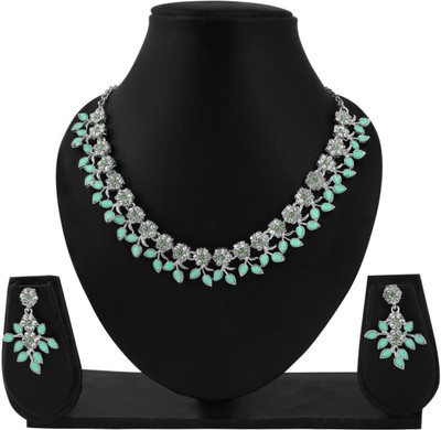 AK JEWEL STORES Alloy Green Jewellery Set(Pack of 1)