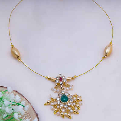 VISITART JEWELLERY Alloy Gold-plated Multicolor Jewellery Set(Pack of 1)