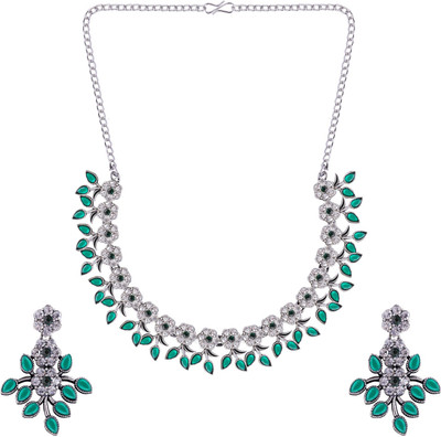 GUJJUJEWELLERS Alloy Blue, White Jewellery Set(Pack of 3)