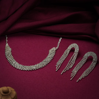 PARAM Alloy Silver Silver Jewellery Set(Pack of 2)