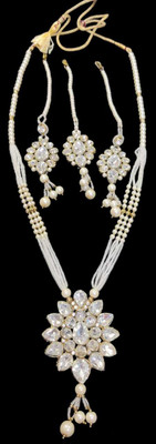 PALYUG Alloy Gold-plated White Jewellery Set(Pack of 3)