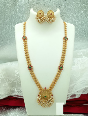 Shilpa Creation Brass Gold Jewellery Set(Pack of 1)
