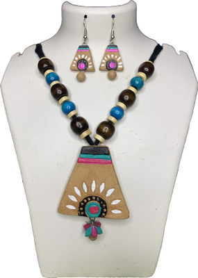 SharanyaD Terracotta Multicolor Jewellery Set(Pack of 3)