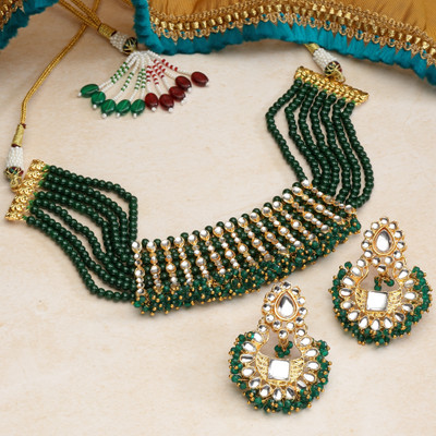 MD KARAT ART Alloy Gold-plated Multicolor Jewellery Set(Pack of 2)