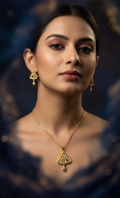 JH IMITATION Alloy Gold-plated Gold Jewellery Set(Pack of 1)